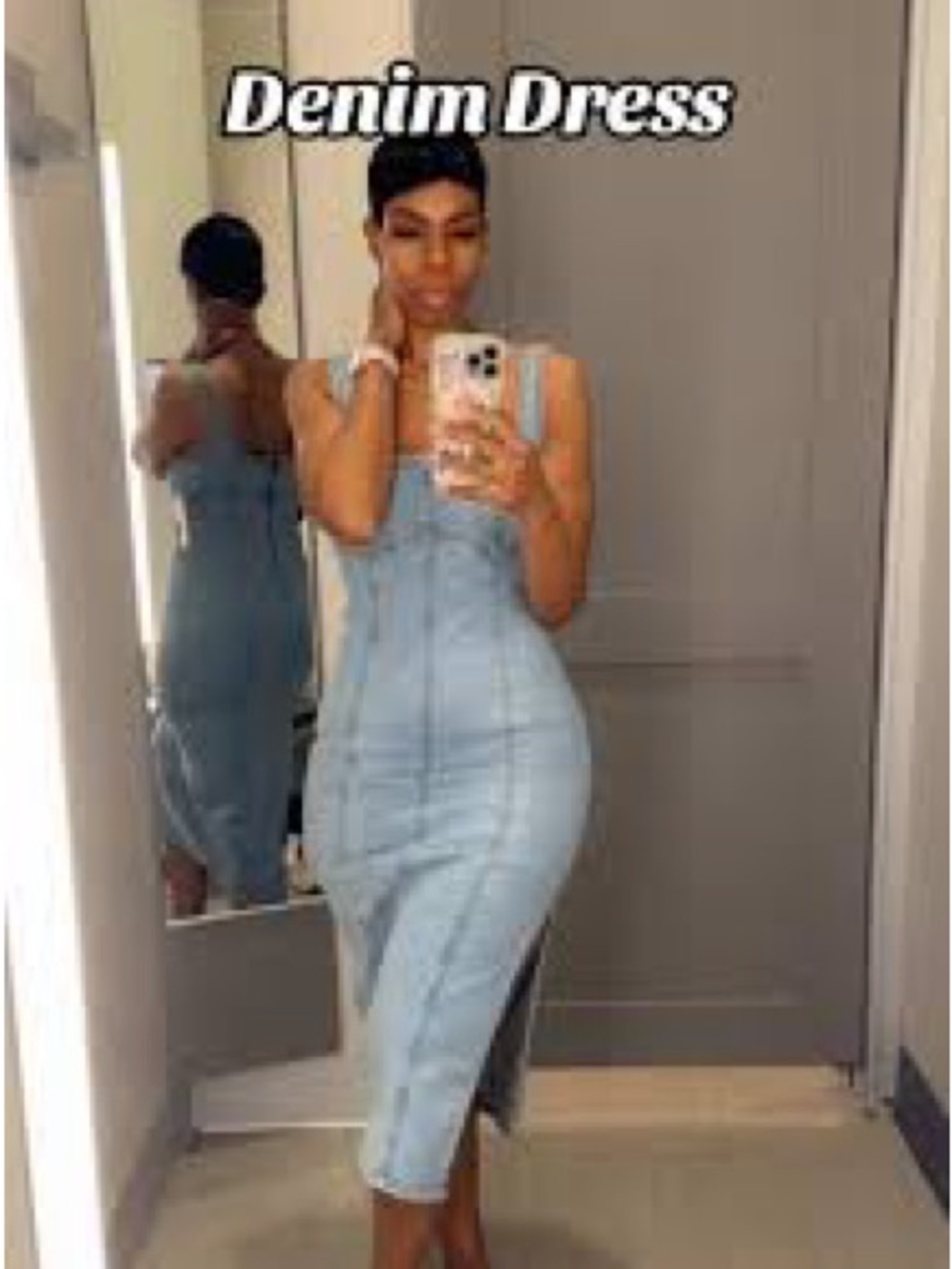 denim maxi size extra large